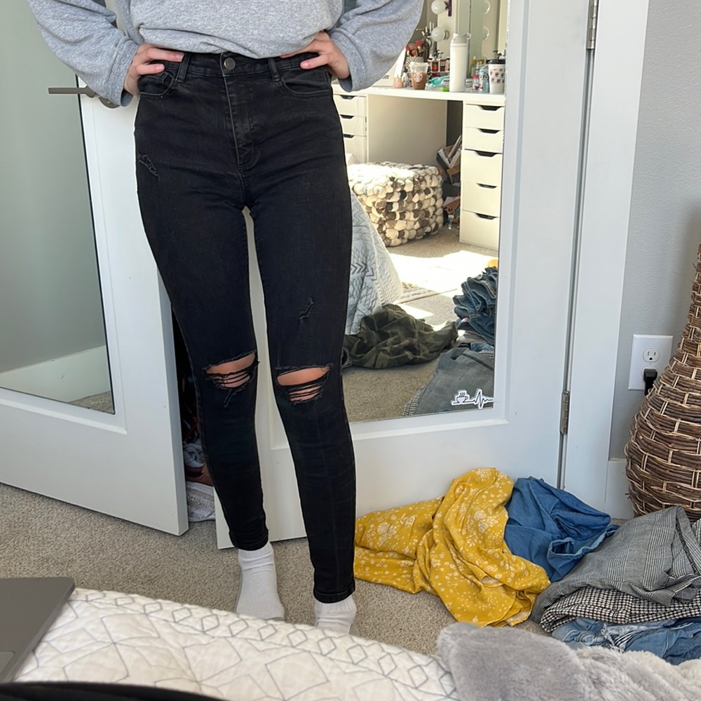 Garage Black Skinny Jeans